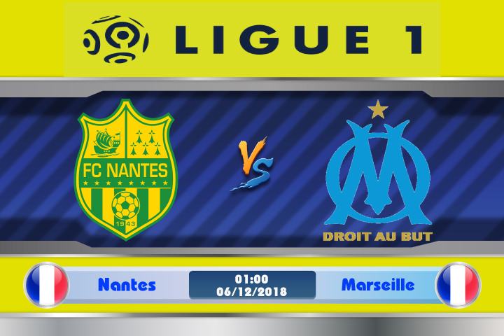 Tỷ lệ kèo trận Saint Nantes vs Marseille (Ligue 1 Pháp; 3h ngày 6/12/2018) 1