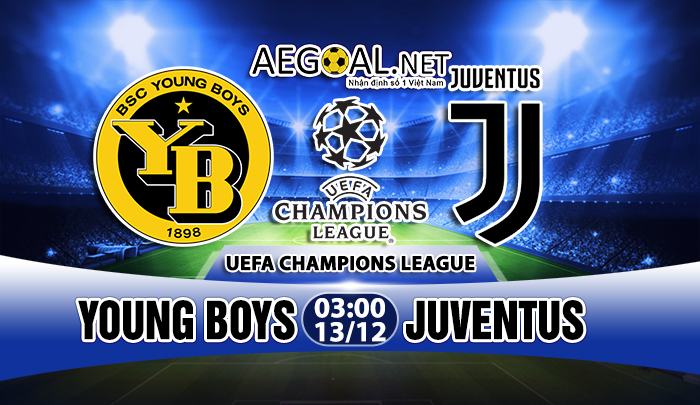 Tỷ lệ kèo trận Juventus vs Young Boy (Champions League C1 - 03h00 ngày 13/12) 1